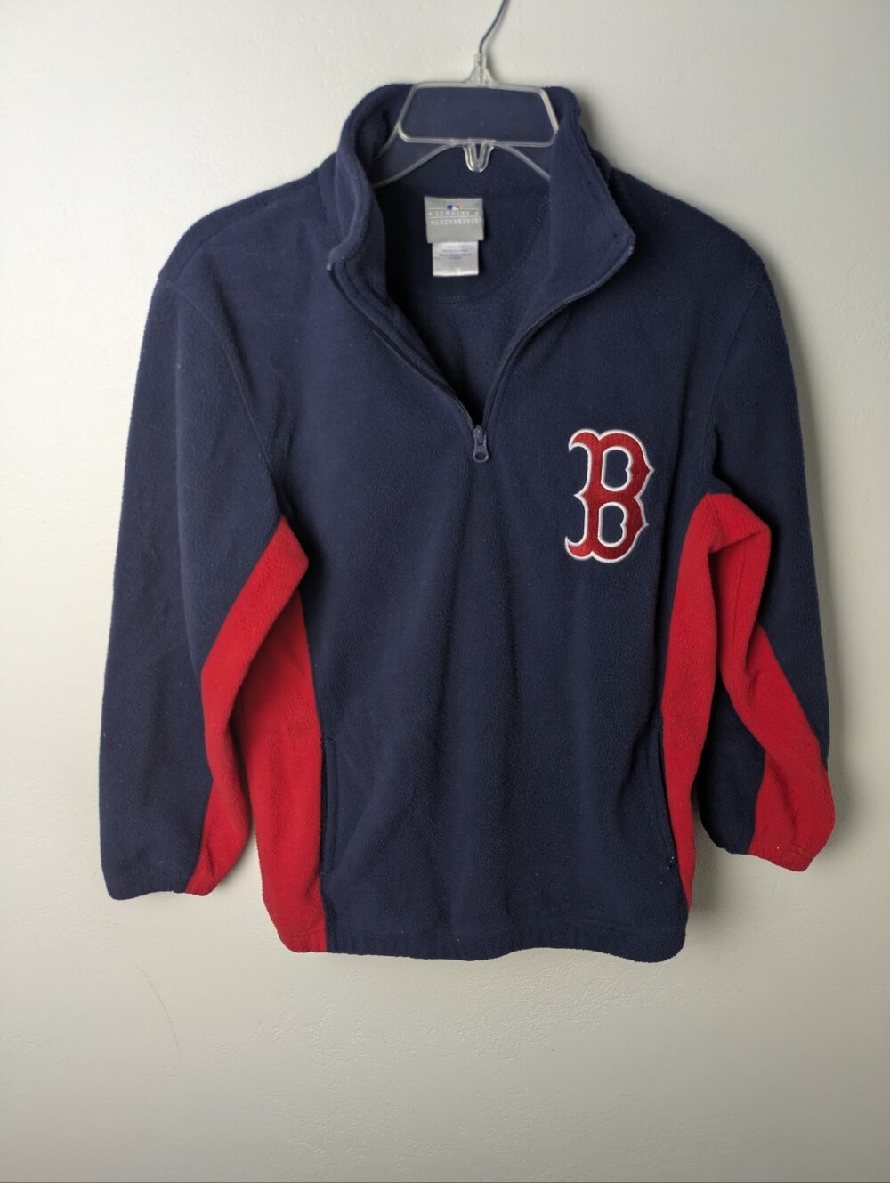 Youth 10/12 Boston Red Sox Fleece 3/4 Zip